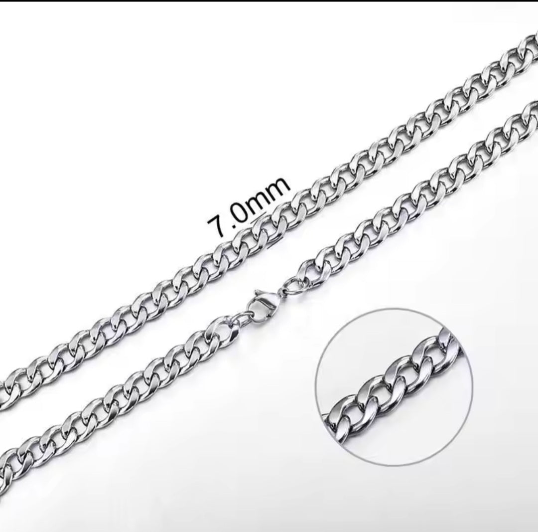 Cuban Necklace & Bracelet Set