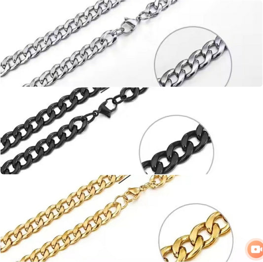 Cuban Necklace & Bracelet Set