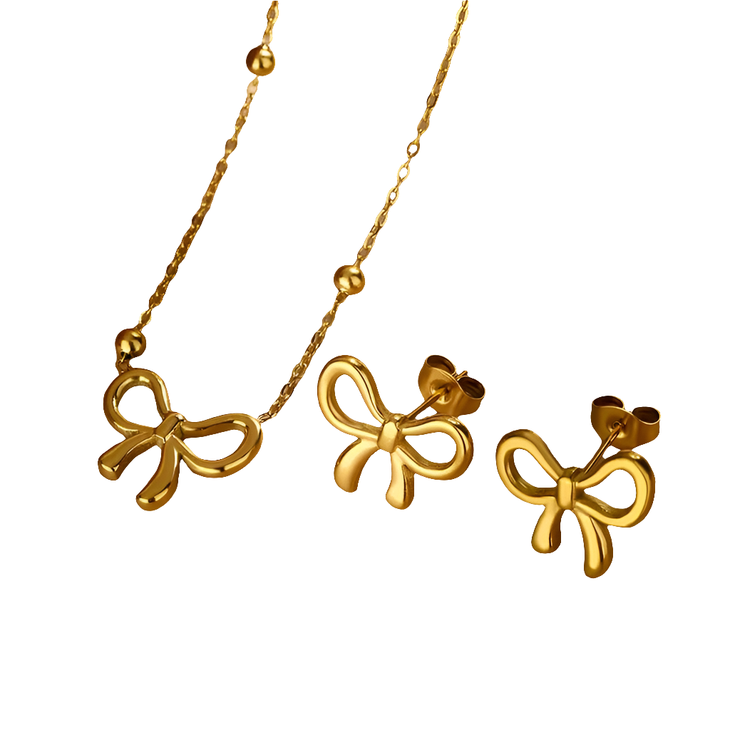 The Clara Radiant Bows Necklace Set