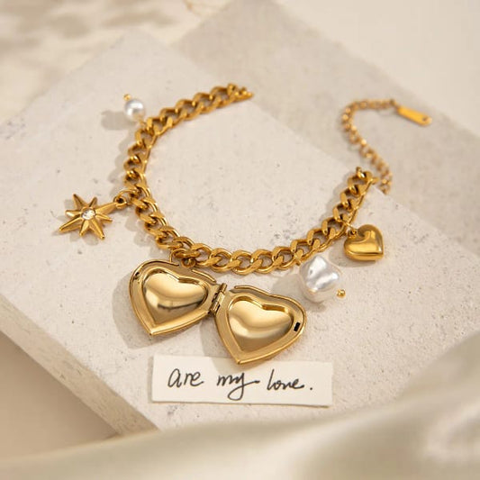 The Verity Heart Locket Bracelet