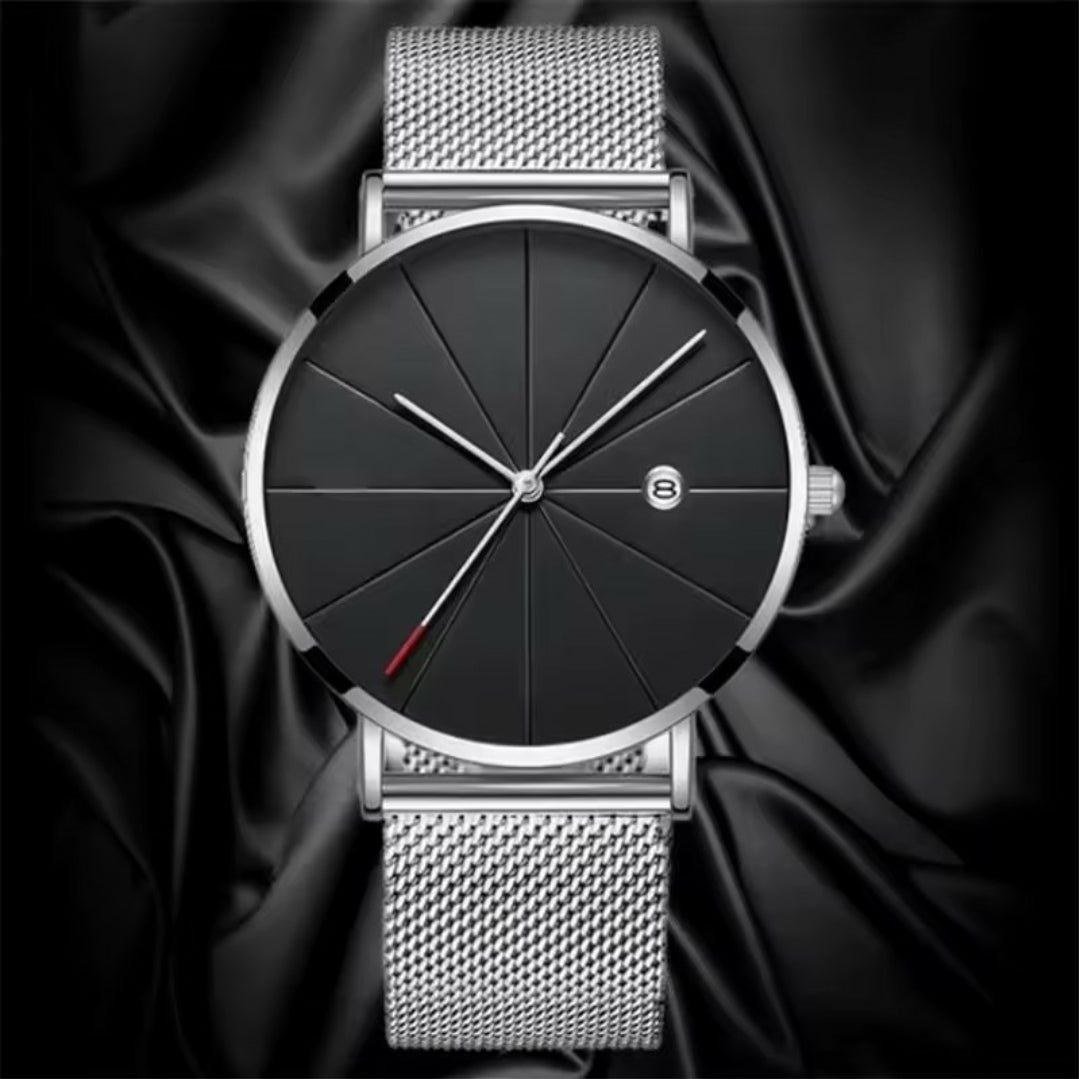 Simple Stainless Steel Belt Watch