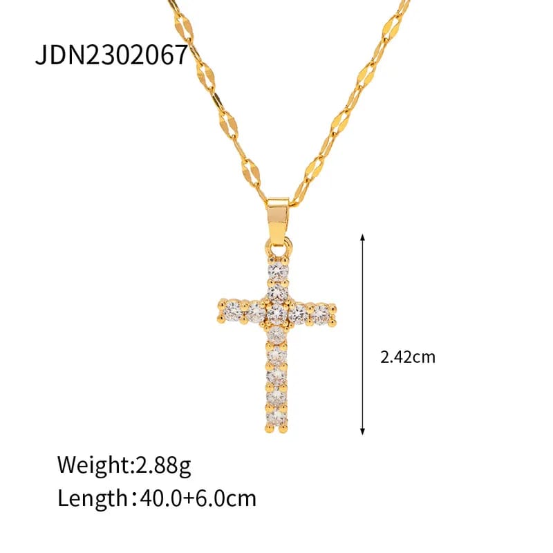 The Fides Constant Cross Necklace