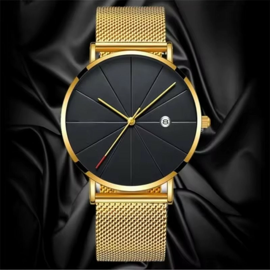 Simple Stainless Steel Belt Watch